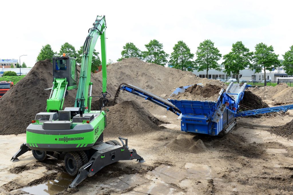 Bouw en grondstoffen logistiek - Bewerken materiaal