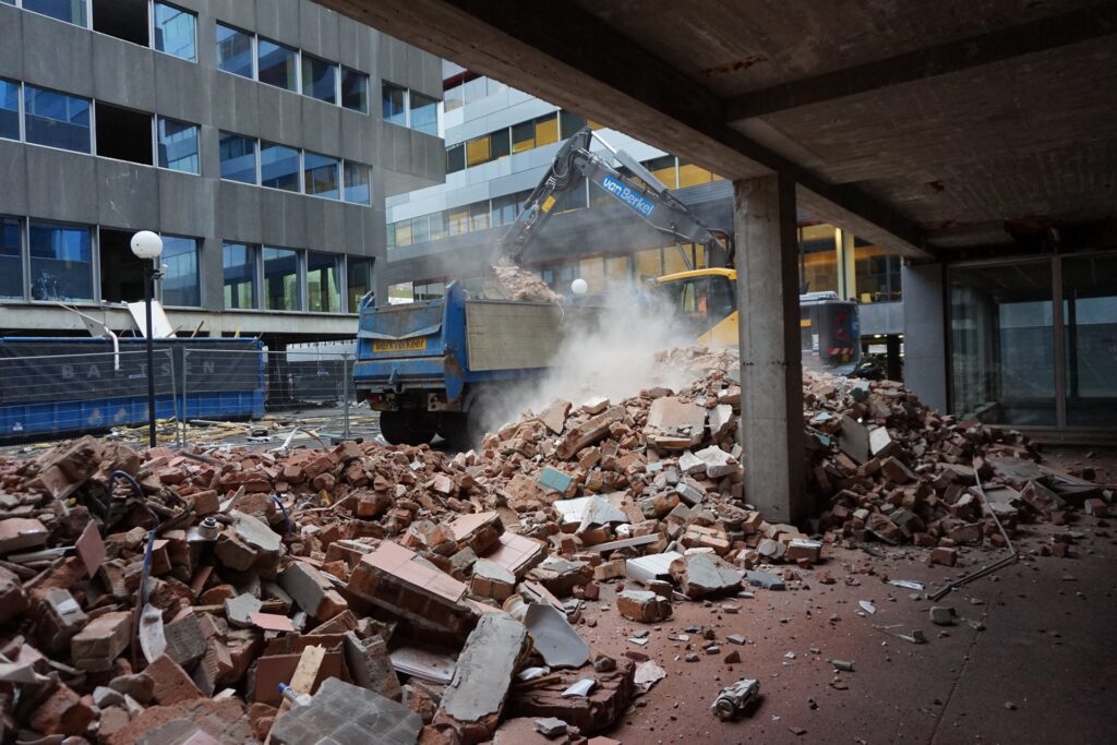 Project Hergebruik puin Rabobank Eindhoven